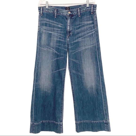 Citizens Of Humanity Denim - Citizens Of Humanity Abigail Cropped Wide Leg Jean